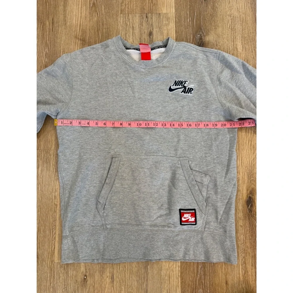 Nike Air Y2K Minimalist Short Sleeve Sweatshirt Mens Large Grey Pocket Gorpcore